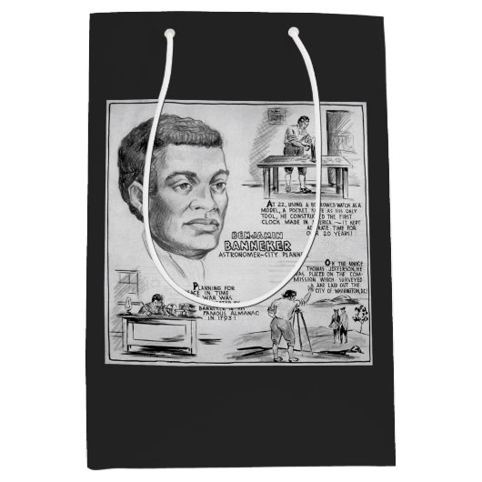 Sac Cadeau Moyen Benjamin Banneker : Black Scientist & Revolutionar (Devant)