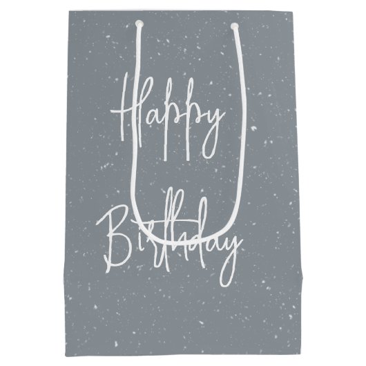 Sac Cadeau Moyen Berger Allemand D'Anniversaire Courant Dans La Nei (Dos)