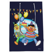 Sac Cadeau Moyen Bert et Ernie Balloons d'anniversaire (Dos)
