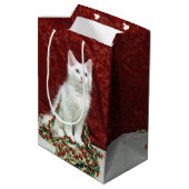 Sac Cadeau Moyen Bianca's Maine Coon Christmas - Chat (Dos Angle)