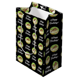 Sac Cadeau Moyen Biche et faon noir