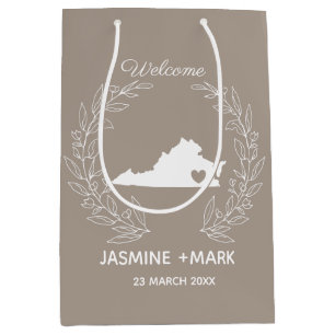 Sac Cadeau Moyen Bienvenue dans la coutume du mariage en Virginie