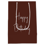 Sac Cadeau Moyen Bière Anniversaire Sur Smartphone (Dos)