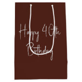 Sac Cadeau Moyen Bière du 40e anniversaire sur Smartphone (Dos)