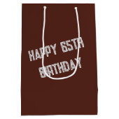 Sac Cadeau Moyen Bière du 65e anniversaire sur Smartphone (Dos)