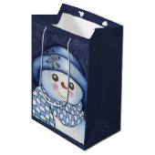 Sac Cadeau Moyen Big Snowman Gift Bag (Devant Angle)