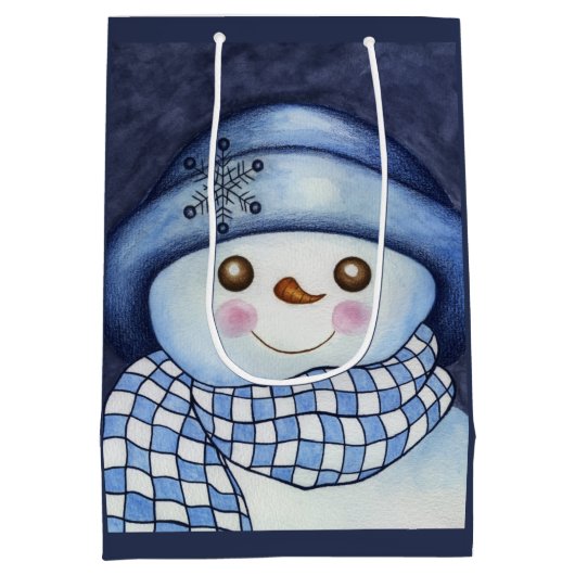 Sac Cadeau Moyen Big Snowman Gift Bag (Dos)