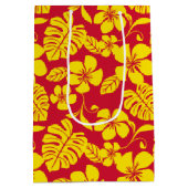 SAC CADEAU MOYEN BIKINI ROSE (ROUGE/OR) (Dos)