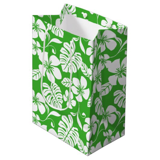 SAC CADEAU MOYEN BIKINI ROSE (VERT VERT VERT) (Devant Angle)