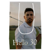 Sac Cadeau Moyen Birthday Golf-30  (Dos)