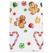 Sac Cadeau Moyen Biscuits de pain d'épice, coeurs de menthe (Devant)