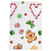 Sac Cadeau Moyen Biscuits de pain d'épice, coeurs de menthe (Dos)