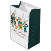 Sac Cadeau Moyen Bizarre Animaux (Devant Angle)