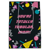 Sac Cadeau Moyen Black Funny 80's Slang Mothers Day Milieu Cadeau m (Dos)