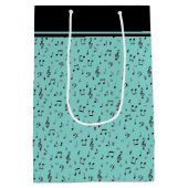 Sac Cadeau Moyen Black Musical (Dos)