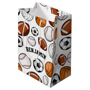 Sac Cadeau Moyen Blanc fait sur commande assorti des textes d'All