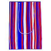 Sac Cadeau Moyen Blancs rouges et bleus (Dos)