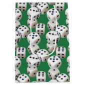 Sac Cadeau Moyen Blancs sur vert (Dos)