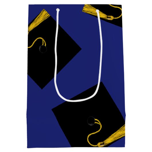 Sac Cadeau Moyen Bleu (Dos)