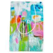 Sac Cadeau Moyen Bleu Abstrait (Dos)