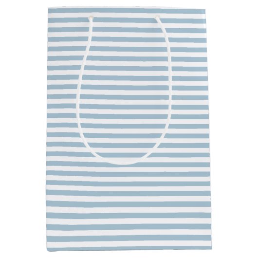 Sac Cadeau Moyen Bleu blanc (Devant)