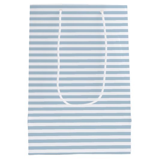 Sac Cadeau Moyen Bleu blanc (Dos)