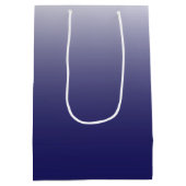 Sac Cadeau Moyen Bleu bleu marine foncé à deux tons (Dos)