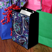 Sac Cadeau Moyen Bleu et Turquoise