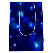 Sac Cadeau Moyen Bleu Galaxie étoile (Dos)