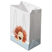 Sac Cadeau Moyen Bleu Lion (Devant Angle)