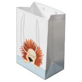 Sac Cadeau Moyen Bleu Lion (Dos Angle)