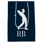 Sac Cadeau Moyen bleu marine Golf (Dos)