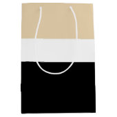 Sac Cadeau Moyen Bleu Noir Abstrait (Devant)