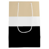Sac Cadeau Moyen Bleu Noir Abstrait (Dos)