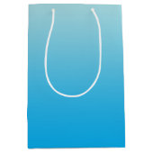 Sac Cadeau Moyen Bleu Ombre d'Aqua (Devant)