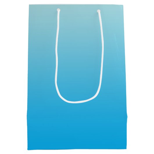 Sac Cadeau Moyen Bleu Ombre d'Aqua (Dos)