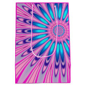 Sac Cadeau Moyen Bleu rose foncé Super (Dos)