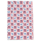 Sac Cadeau Moyen Bloquer Imprimer Lotus Fleurs & Camels (Devant)