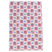 Sac Cadeau Moyen Bloquer Imprimer Lotus Fleurs & Camels (Dos)