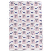 Sac Cadeau Moyen Bloquer l'impression Palmettos & Mongolie (Dos)