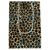 Sac Cadeau Moyen Blue and Gold Leopard Series Design 4 (Dos)