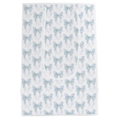 Sac Cadeau Moyen Blue Bow  (Dos)