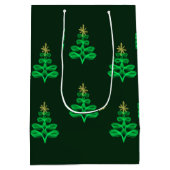 Sac Cadeau Moyen Blue Christmas wrapping paper  (Dos)