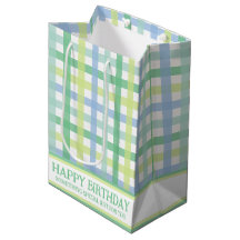 Blue Green Lime Pastel Moderne En vichy Motif