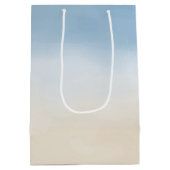 Sac Cadeau Moyen Blue Sky Beige Sand Ombre Aquarelle (Dos)
