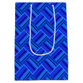 Sac Cadeau Moyen Blue stripes (Dos)