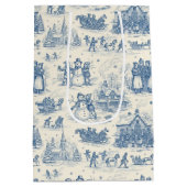 Sac Cadeau Moyen Blue Winter Toile Chinoiserie (Dos)