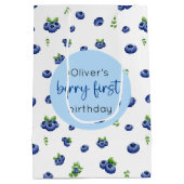 Sac Cadeau Moyen Blueberry 1er anniversaire Berry First (Dos)