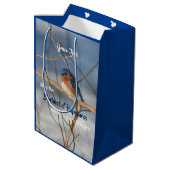 Sac Cadeau Moyen Bluebird Of Happiness Inspiration (Dos Angle)