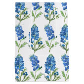 Sac Cadeau Moyen Bluebonnets Texas Blue Flowers Aquarelle (Dos)